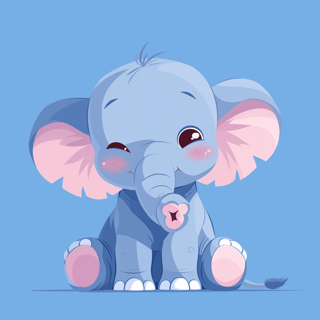 Elephant Twilight original repeating artwork