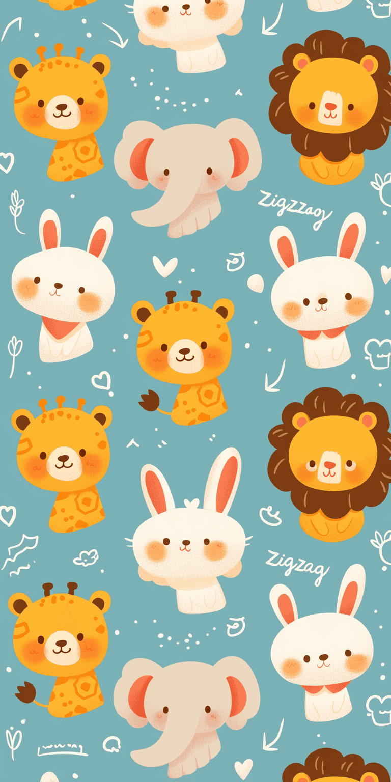 Animals Shade original repeating artwork