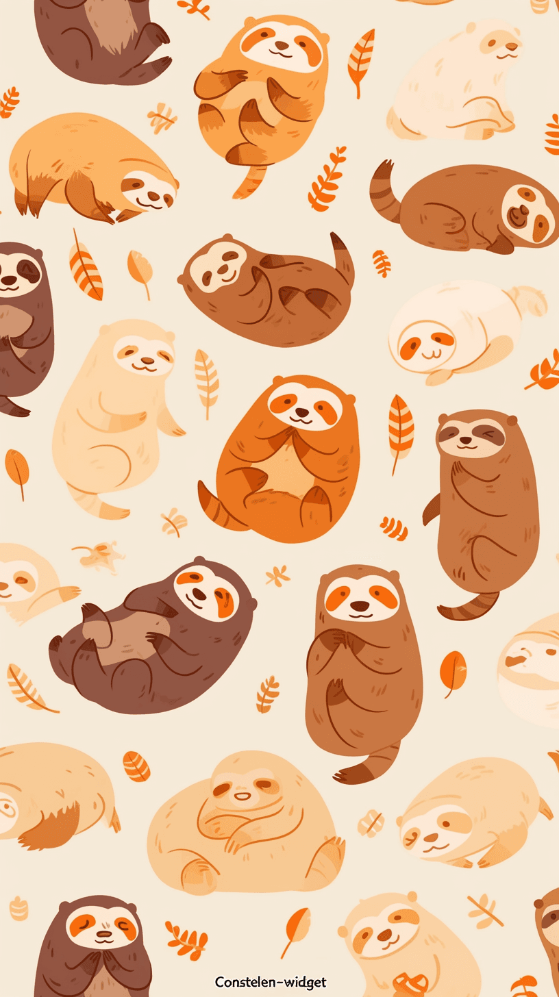 Sloth Pop original repeating artwork