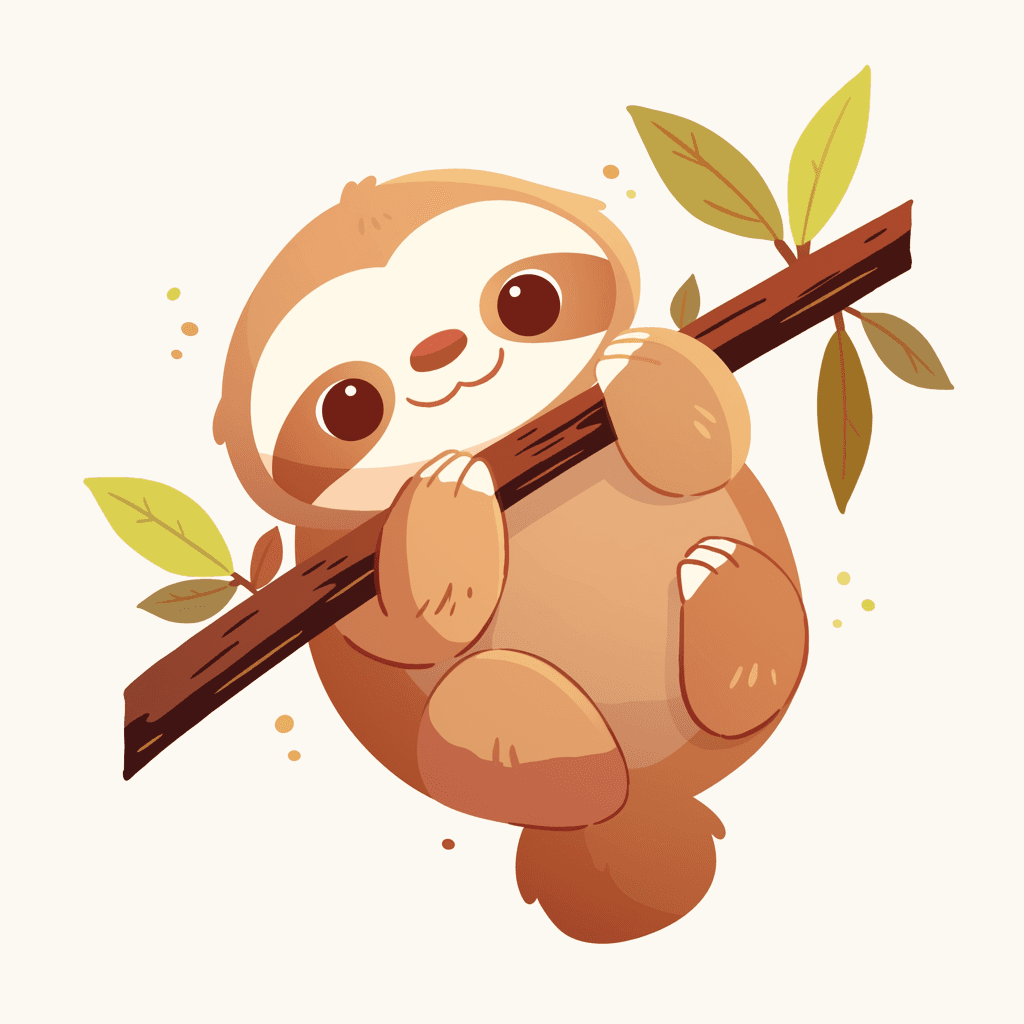Sloth Dash original repeating artwork