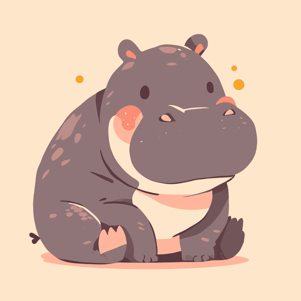 Hippo Crew original repeating artwork