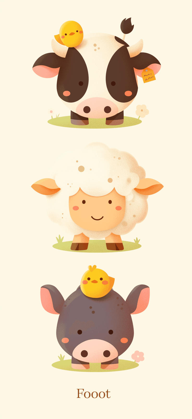 Animals 101 original repeating artwork