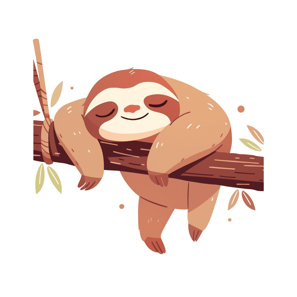 Sloth Hue original repeating artwork