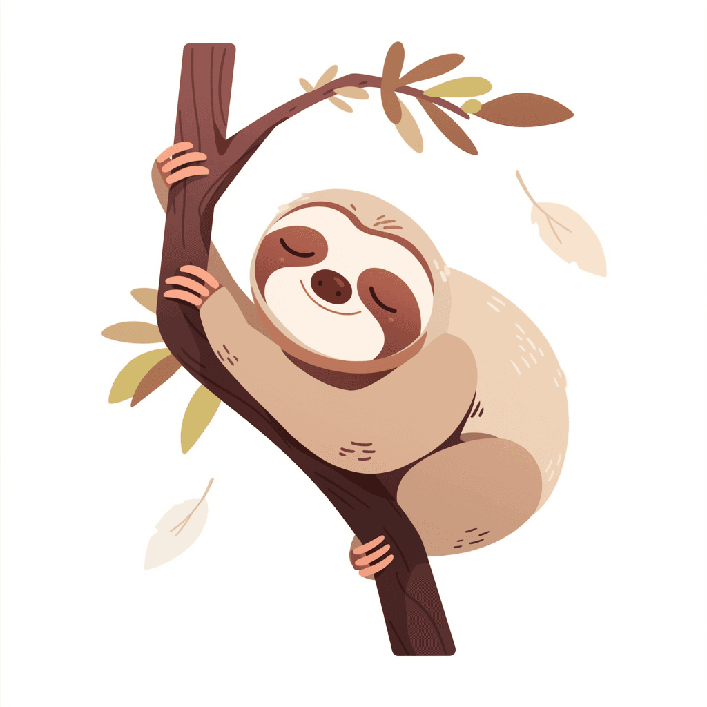 Sloth Fizz original repeating artwork