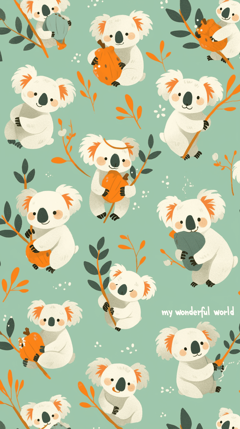 Koala Spark original repeating artwork