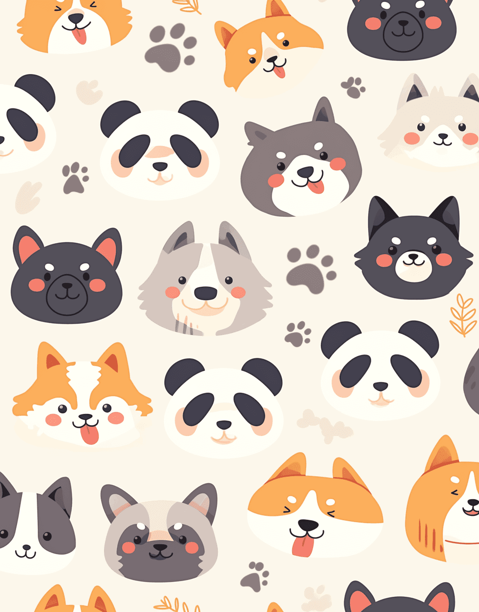 Animals 183 original repeating artwork