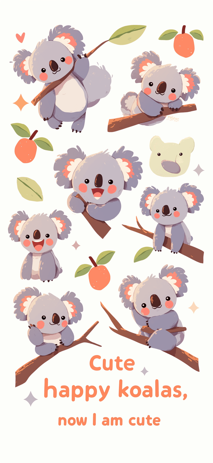 Koala Blast original repeating artwork