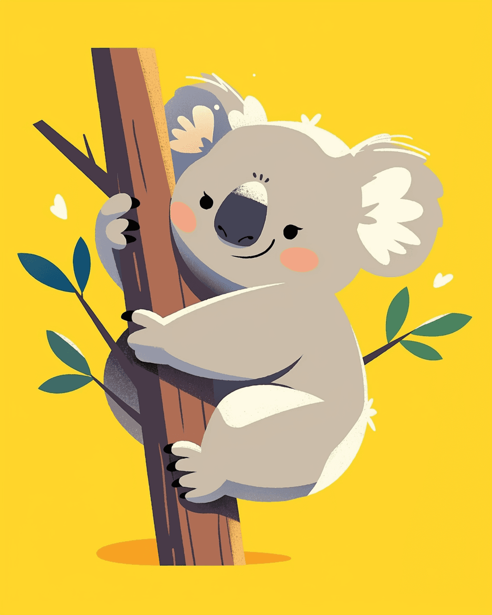 Koala Zoom original repeating artwork