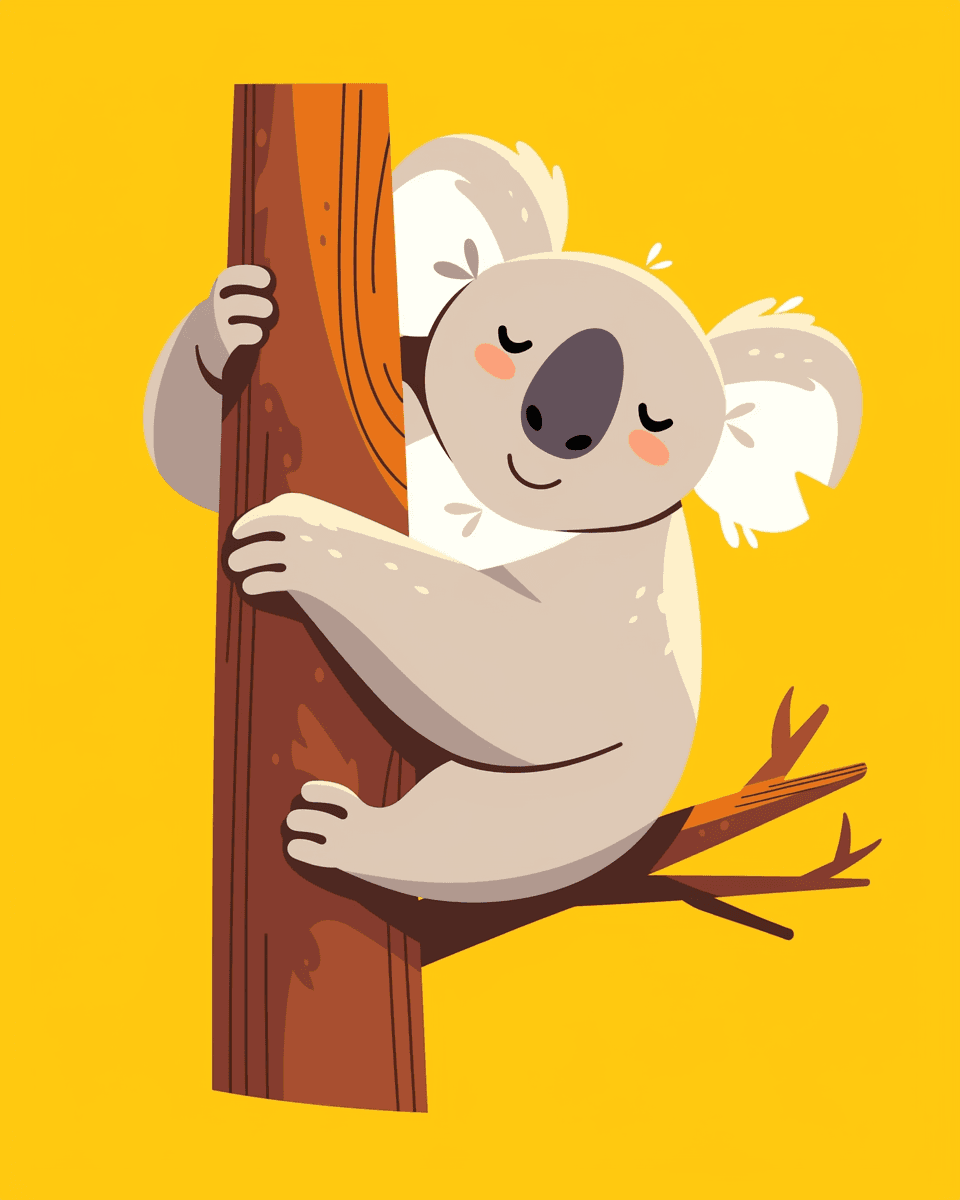 Koala Bop original repeating artwork