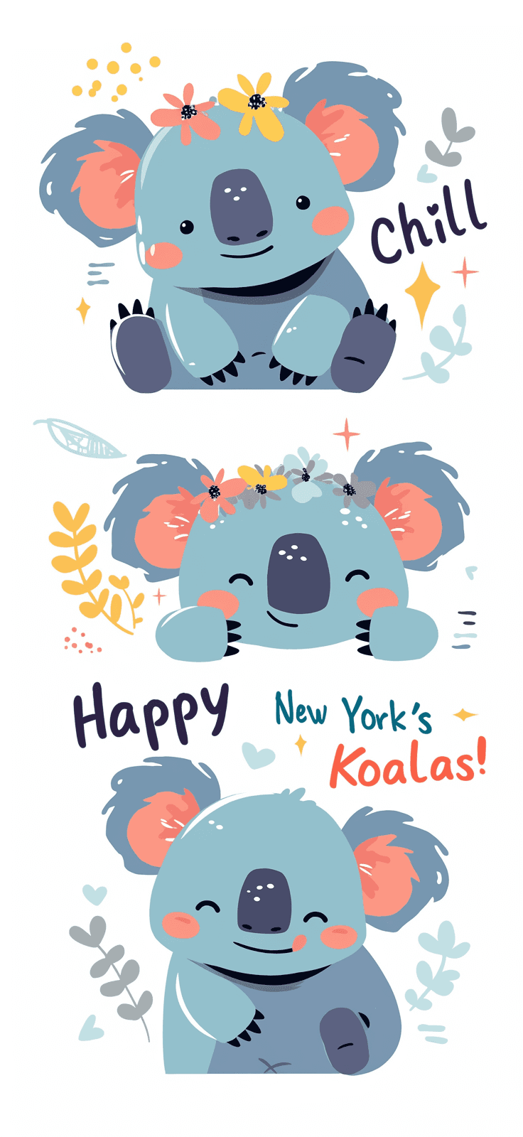 Koala Shine original repeating artwork
