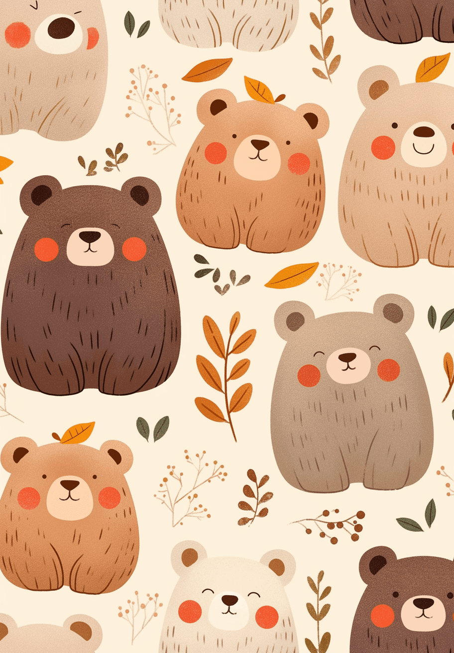 Bear 442 original repeating artwork