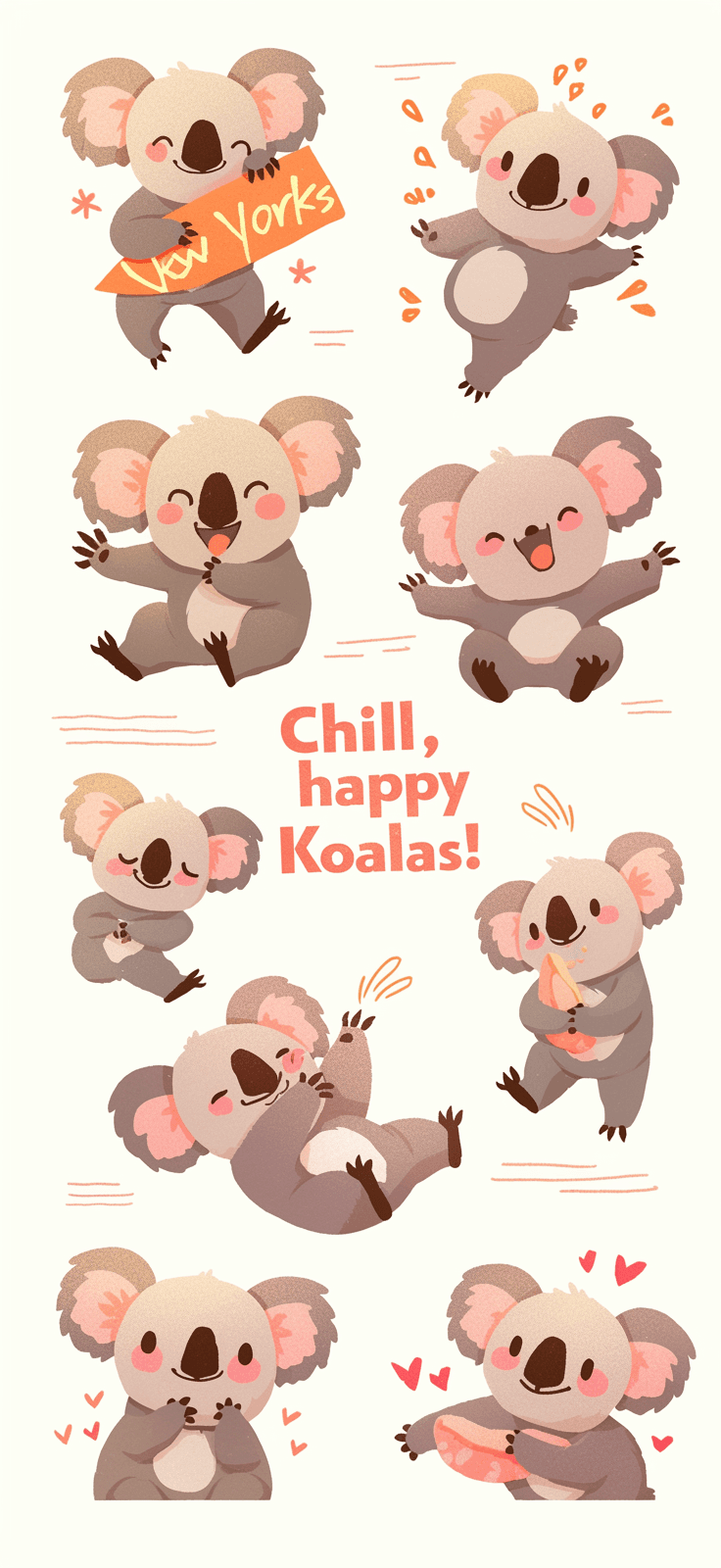 Koala Sprint original repeating artwork