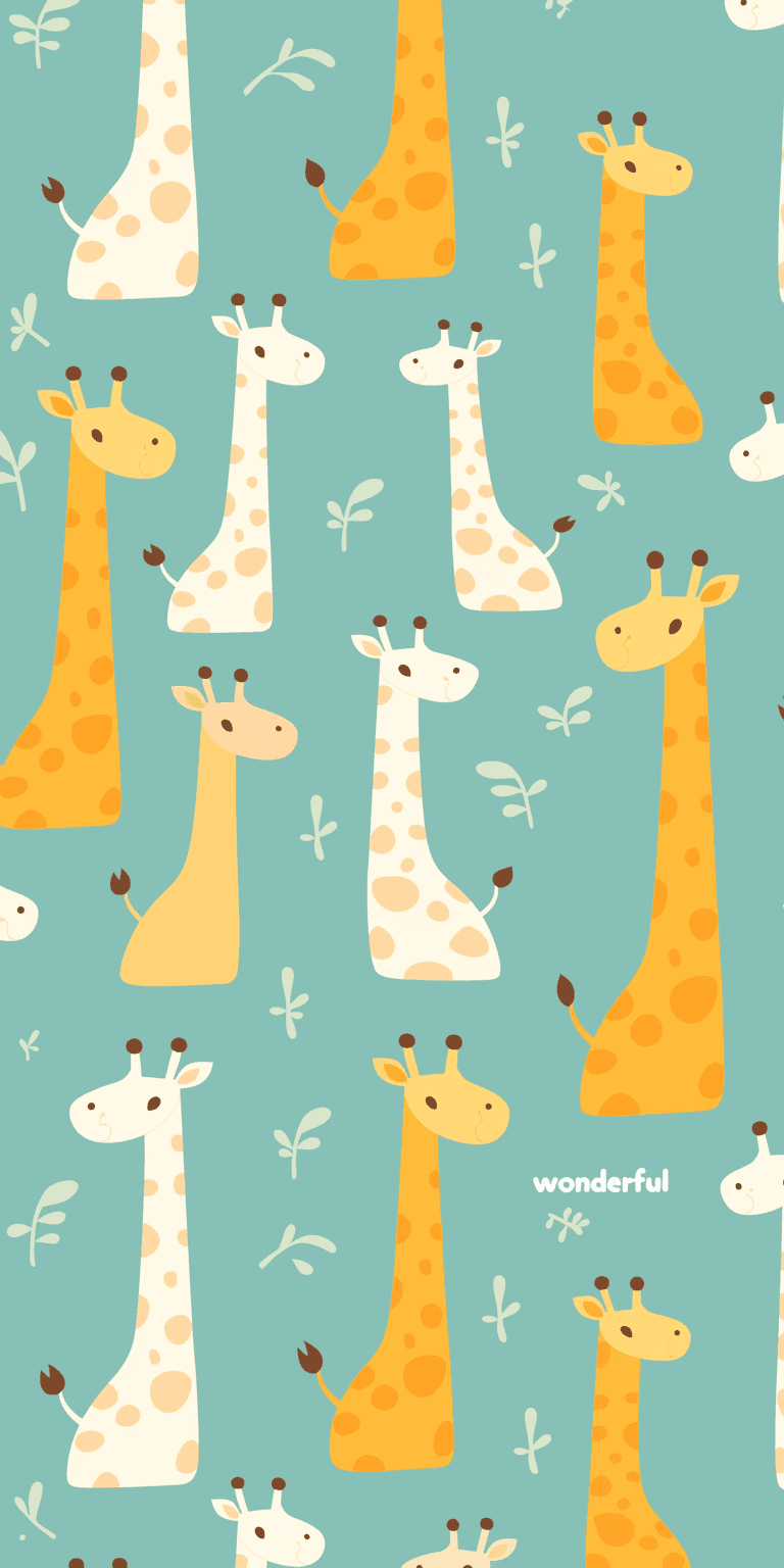 Giraffe Slide original repeating artwork