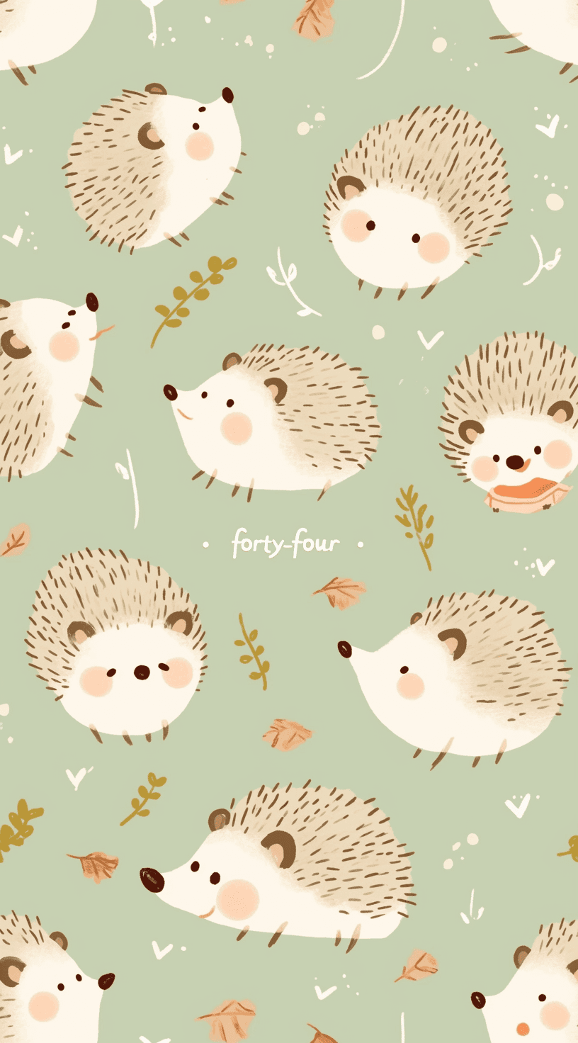 Hedgehog Loop original repeating artwork