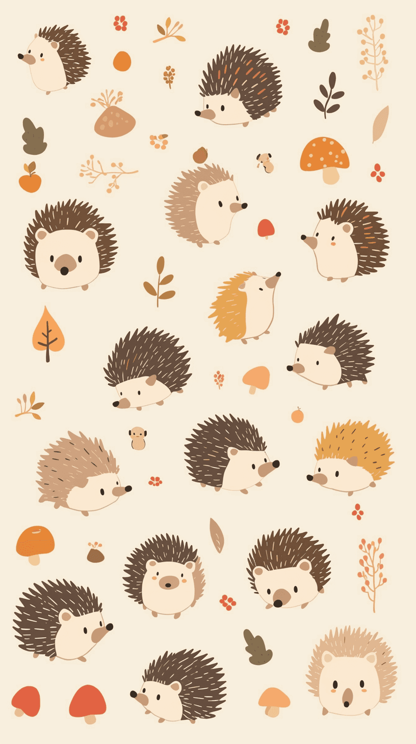 Hedgehog Collective original repeating artwork