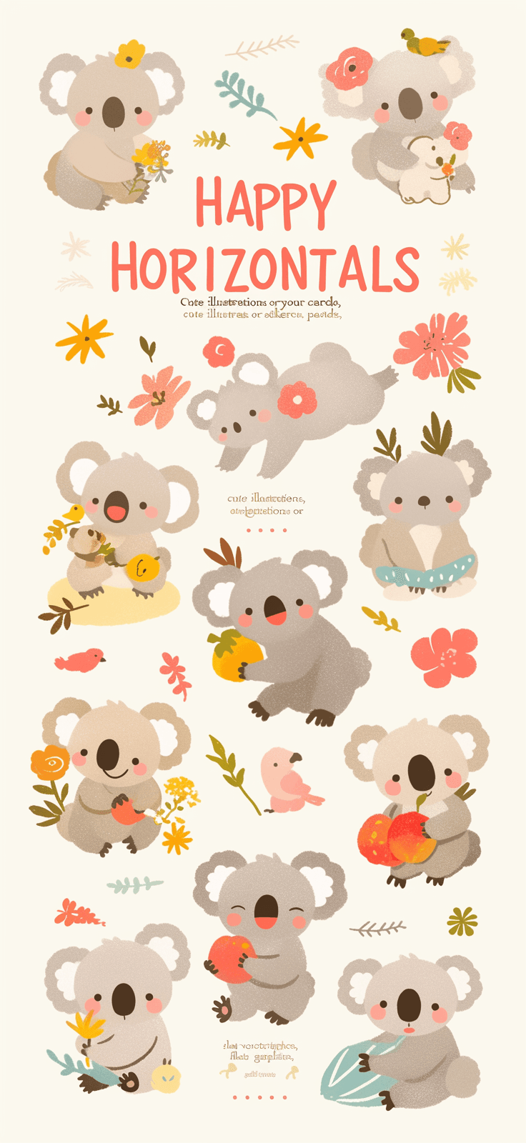 Koala Prism original repeating artwork
