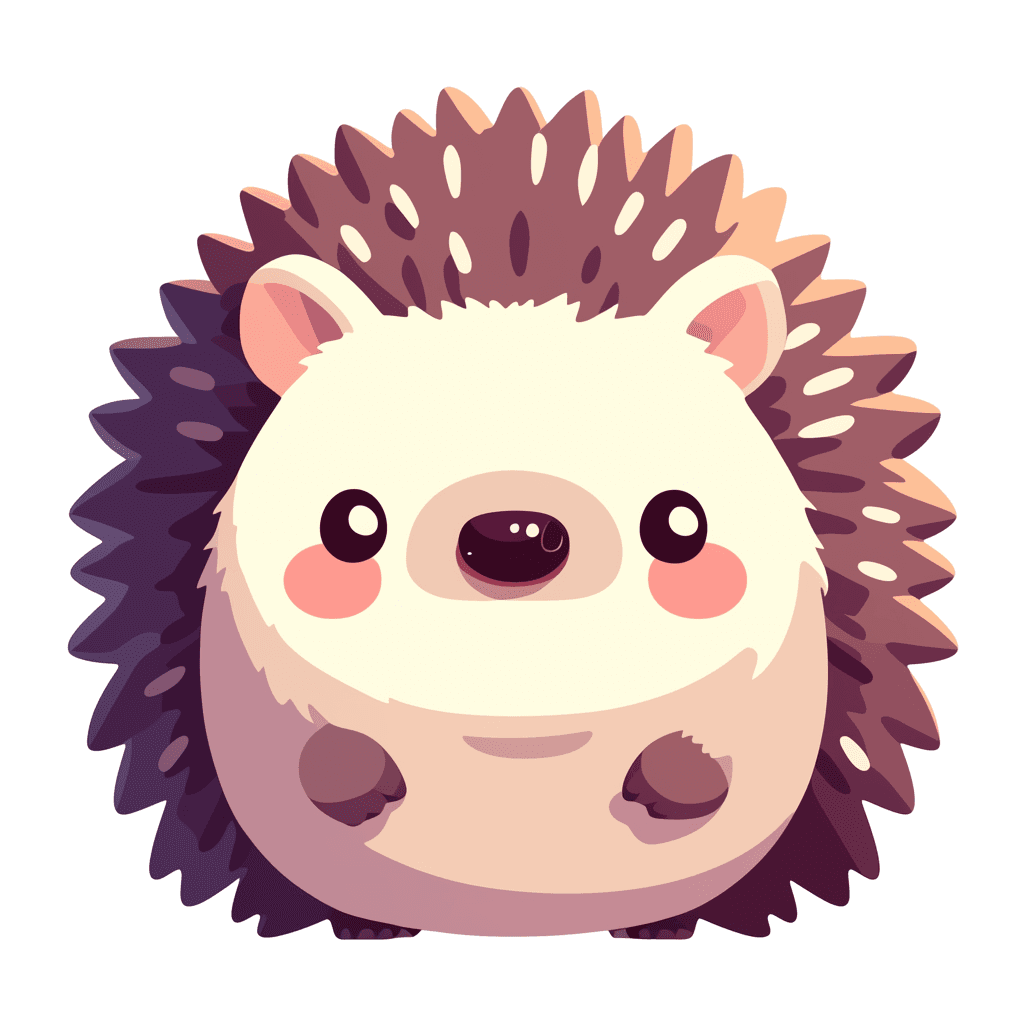 Hedgehog Pals original repeating artwork