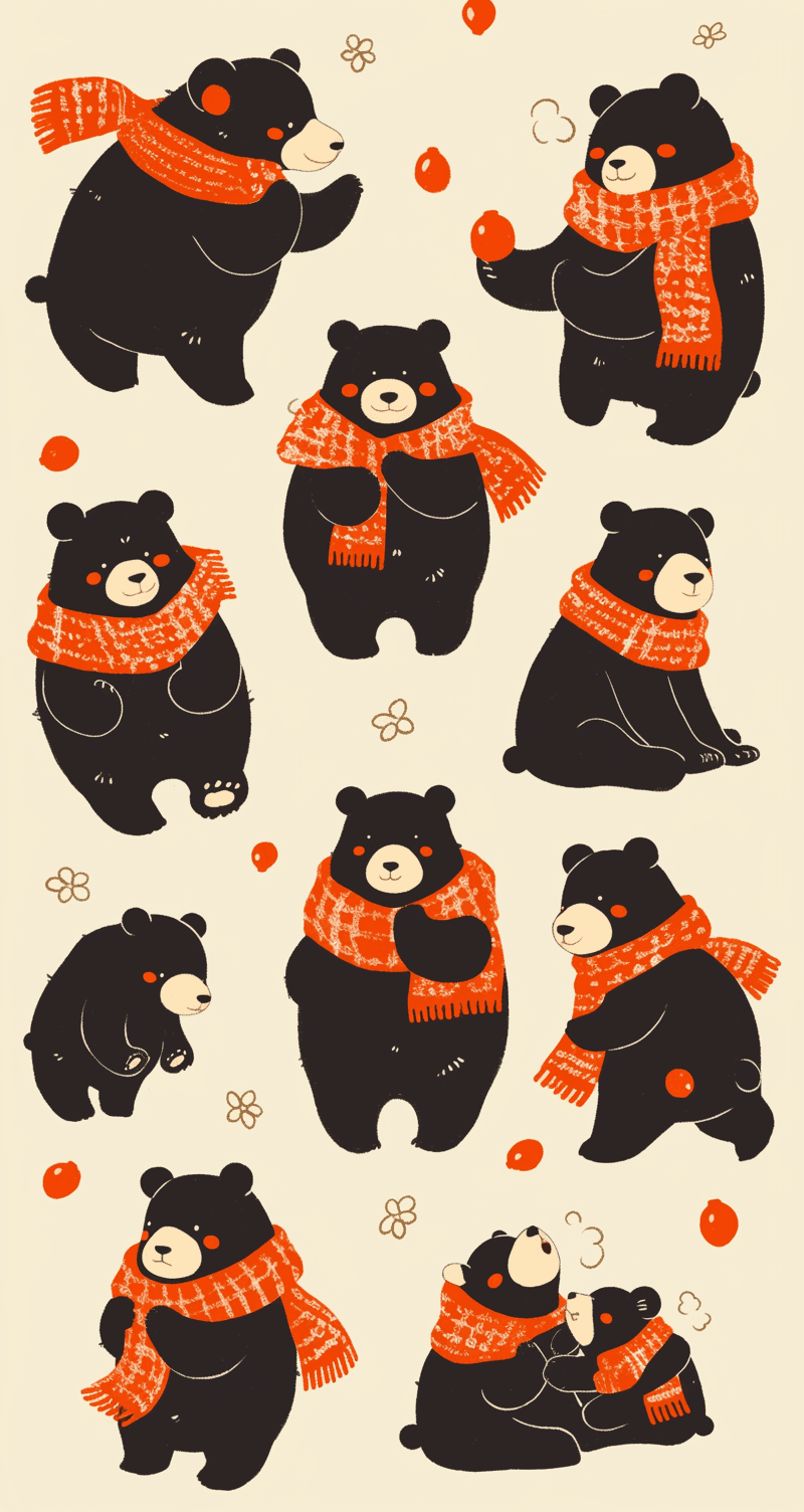 Bear 612 original repeating artwork