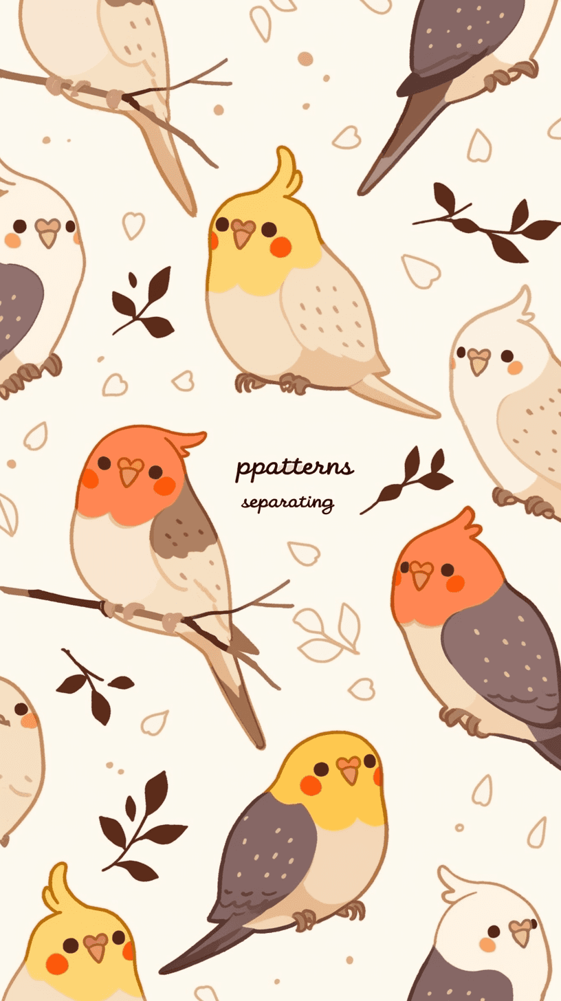 Bird Roam original repeating artwork
