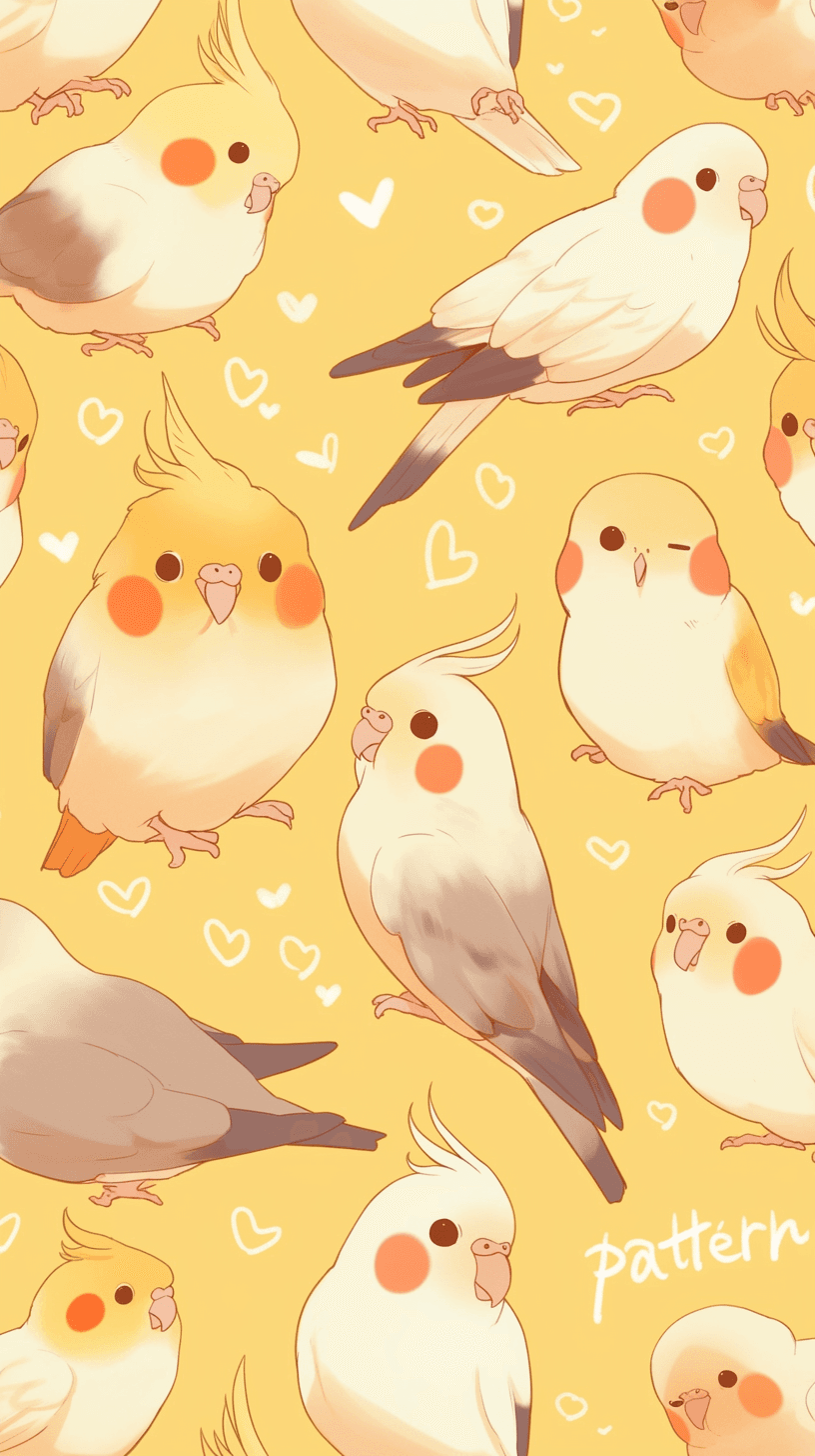 Bird Dusk original repeating artwork