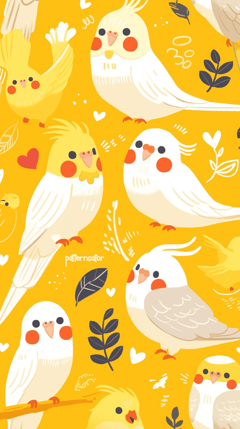 Bird Glide original repeating artwork