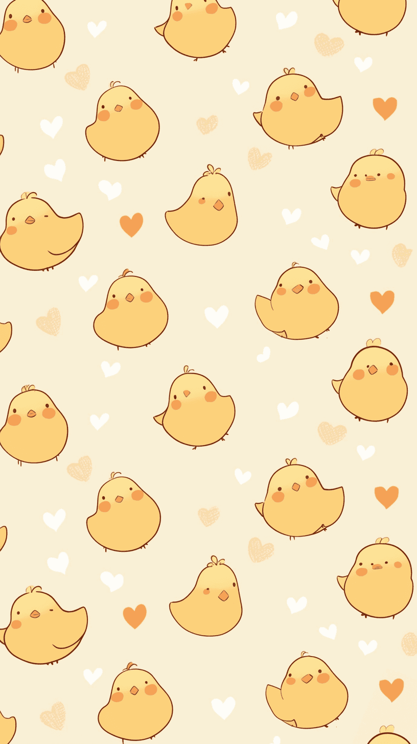 Chick Mono original repeating artwork