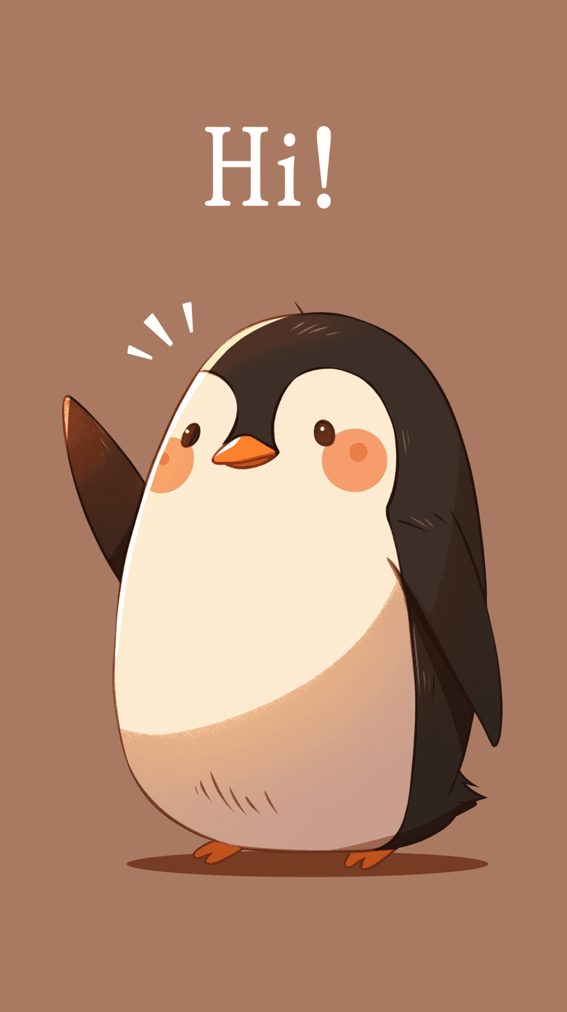Penguin 015 original repeating artwork
