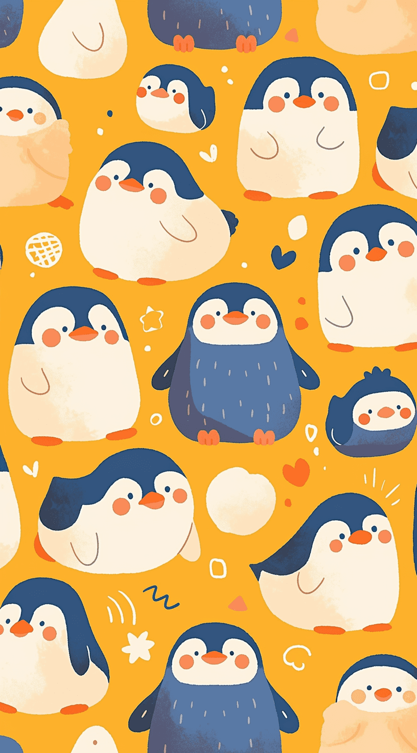 Penguin 029 original repeating artwork