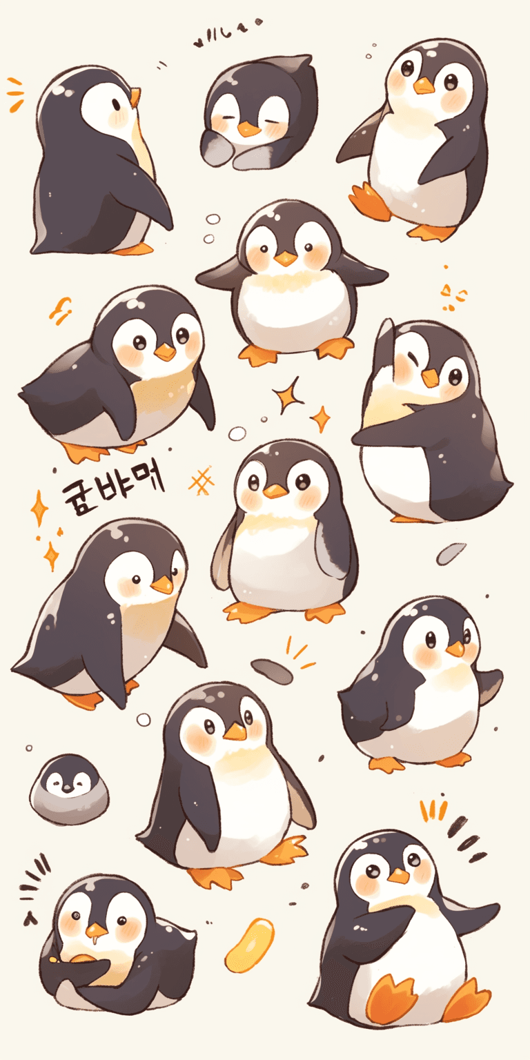 Penguin 010 original repeating artwork