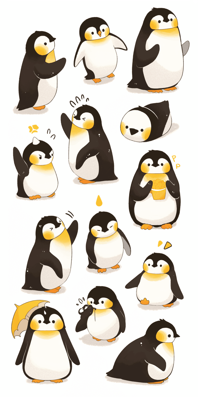 Penguin 049 original repeating artwork