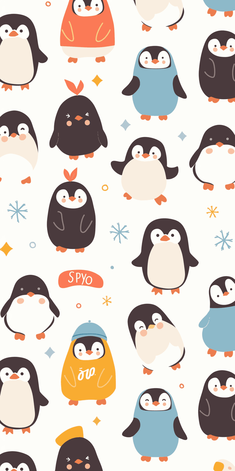 Penguin 043 original repeating artwork