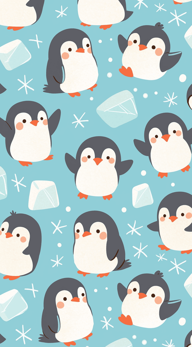 Penguin 013 original repeating artwork