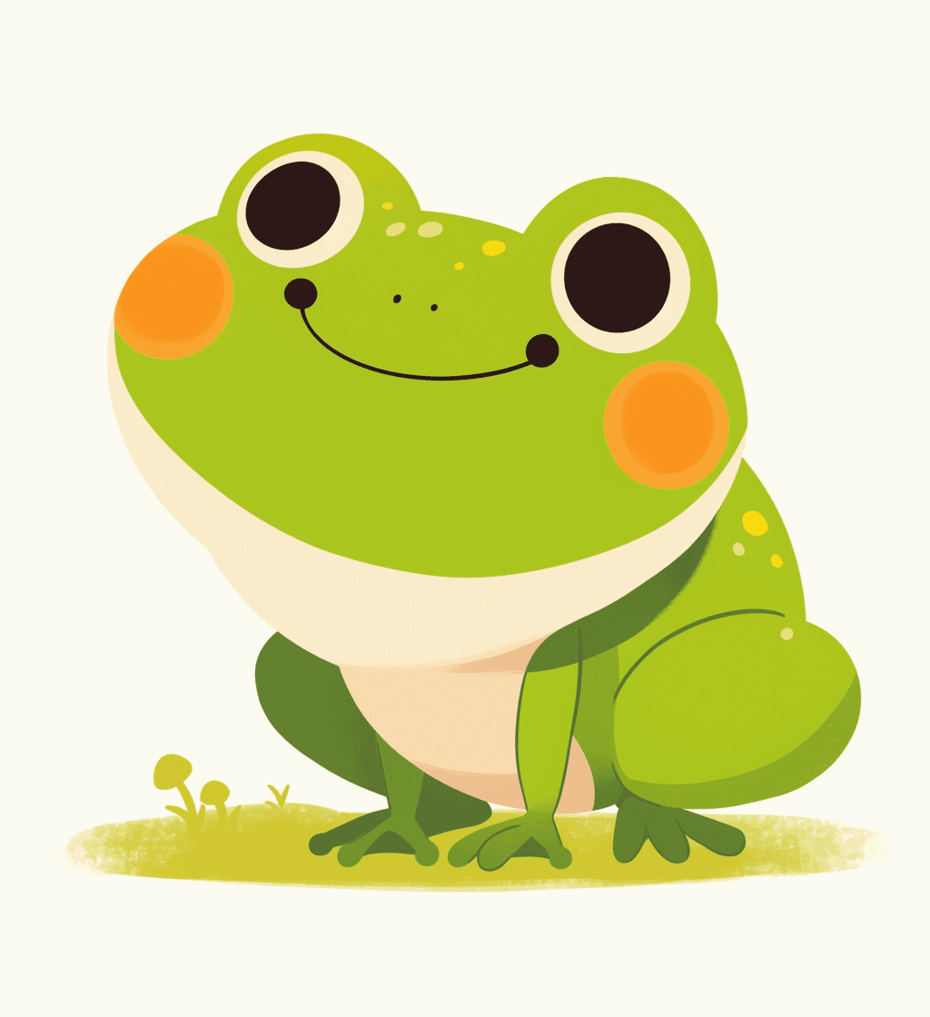 Frog Echo original repeating artwork