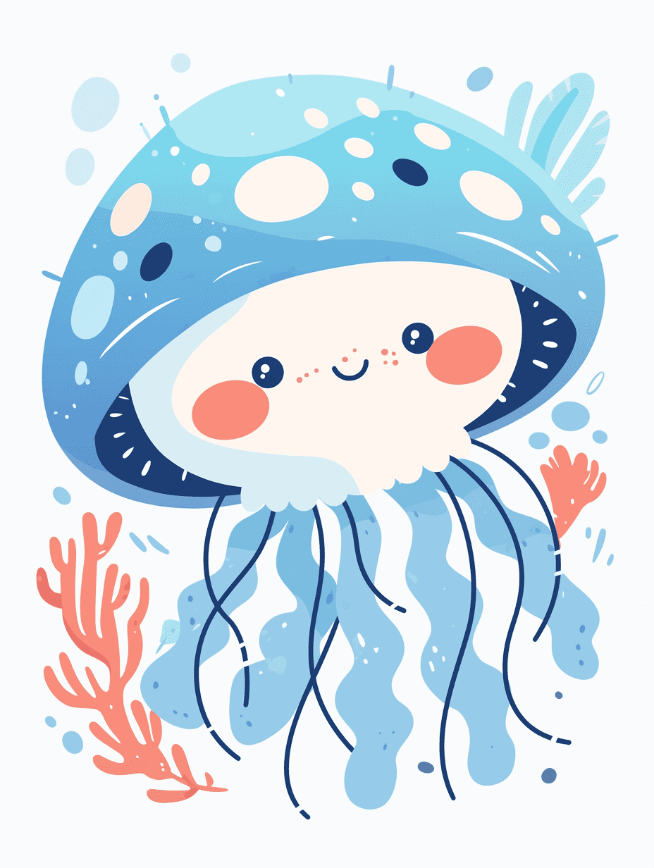 Jellyfish Collective original repeating artwork