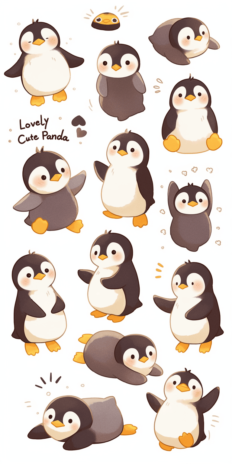 Penguin 024 original repeating artwork