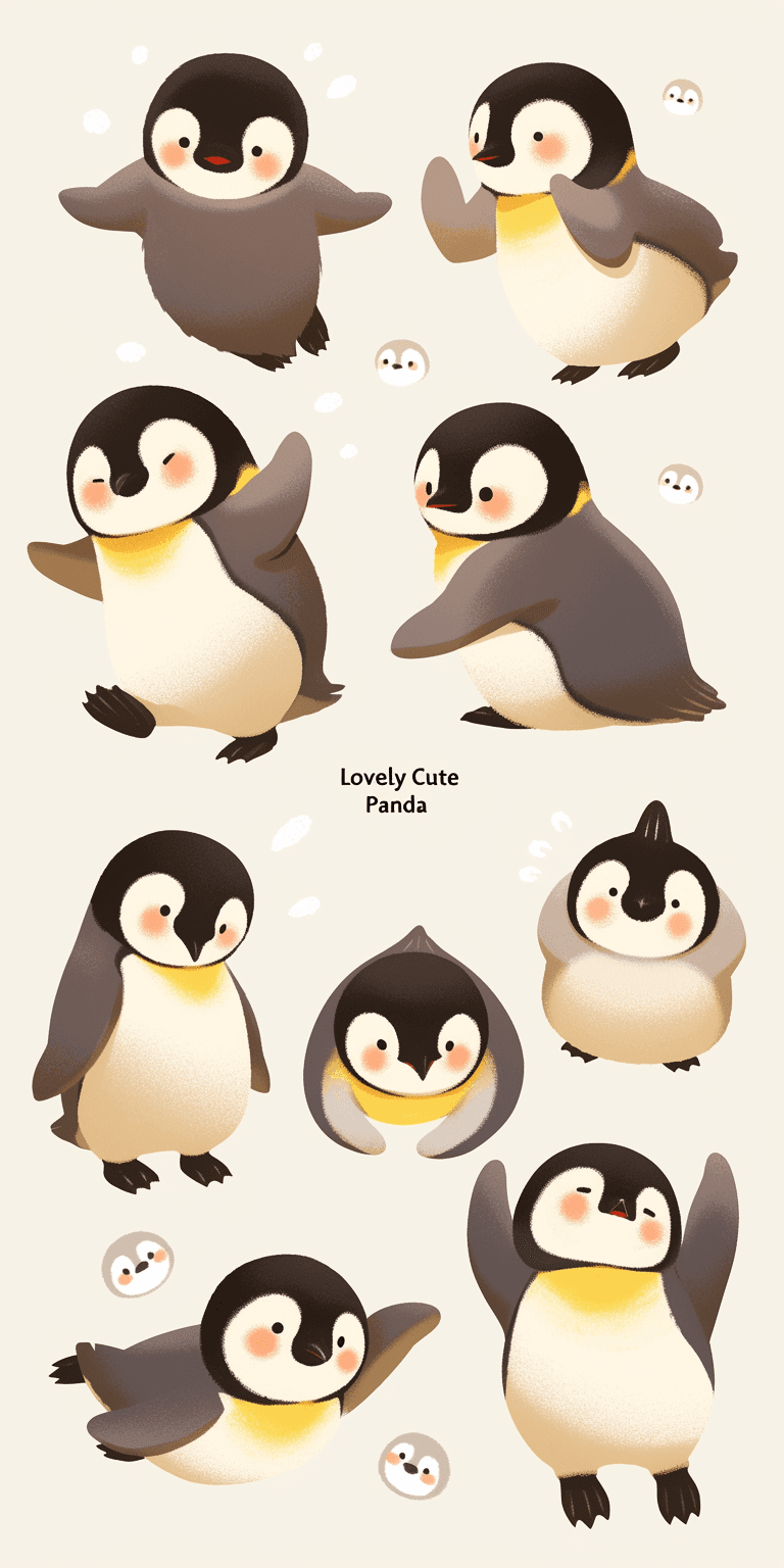 Penguin 033 original repeating artwork
