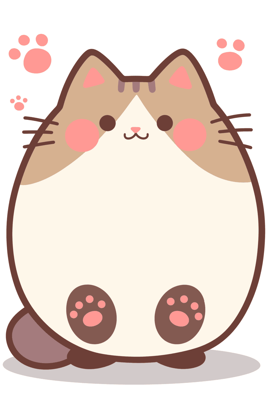 Cat 343 original repeating artwork