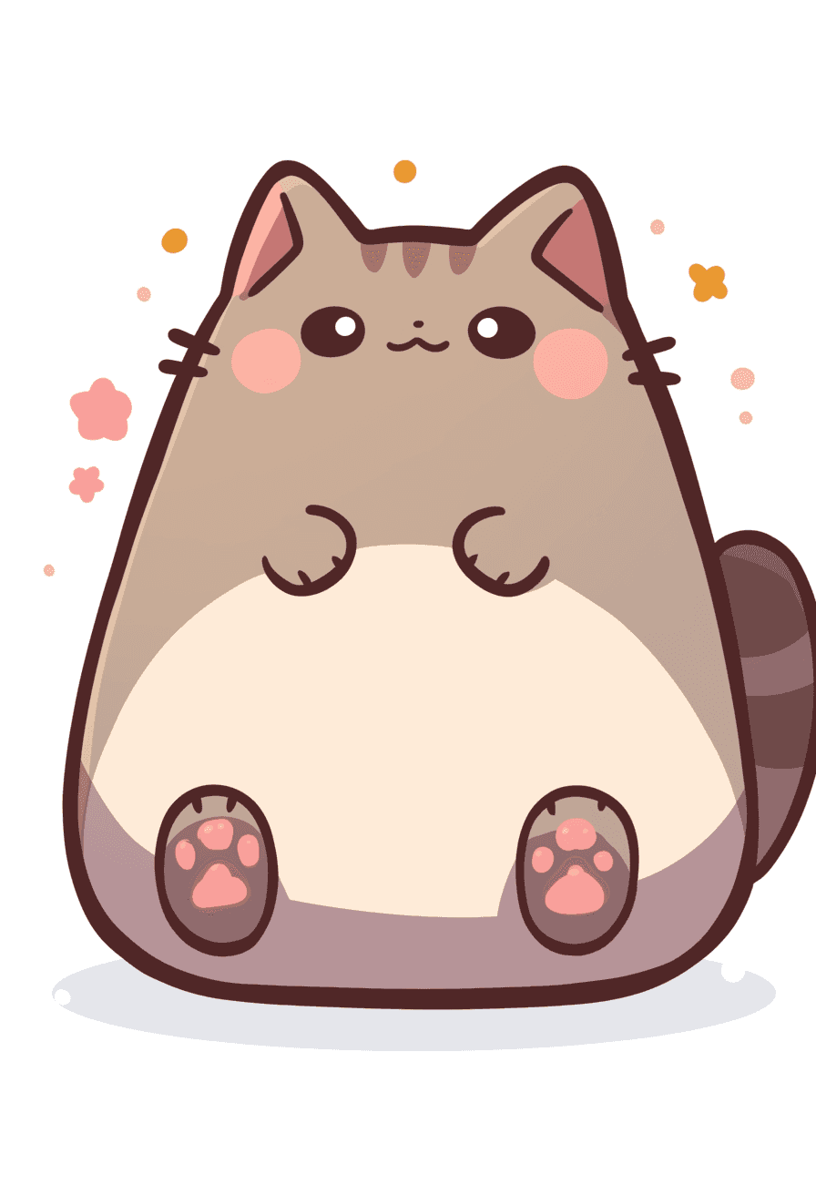 Cat 165 original repeating artwork
