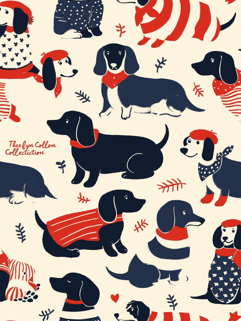 Dog 202 original repeating artwork