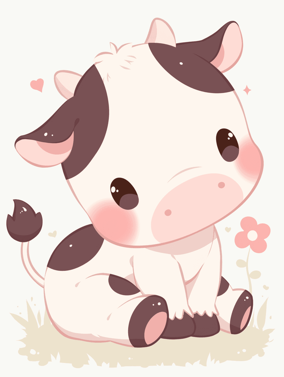 Cow Pastel original repeating artwork