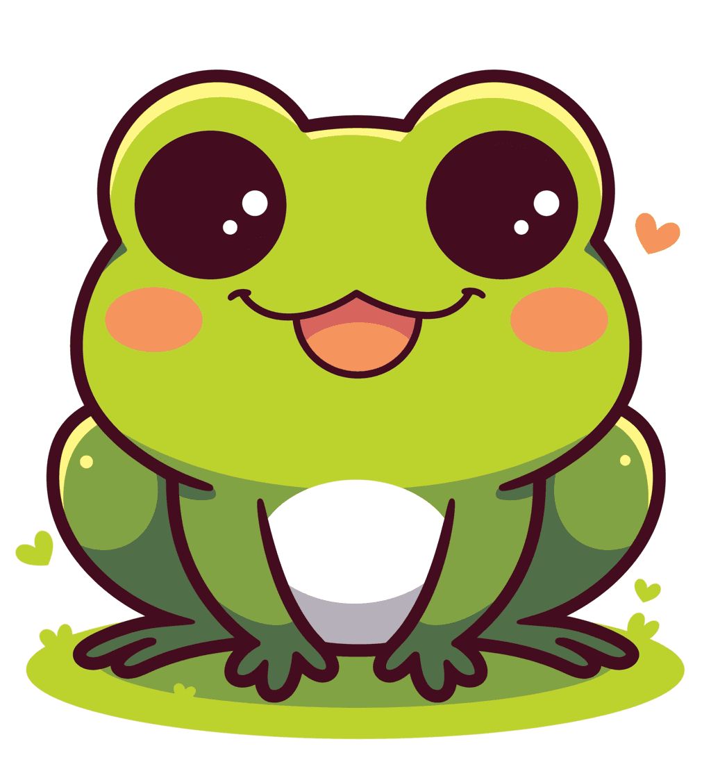 Frog Dash original repeating artwork