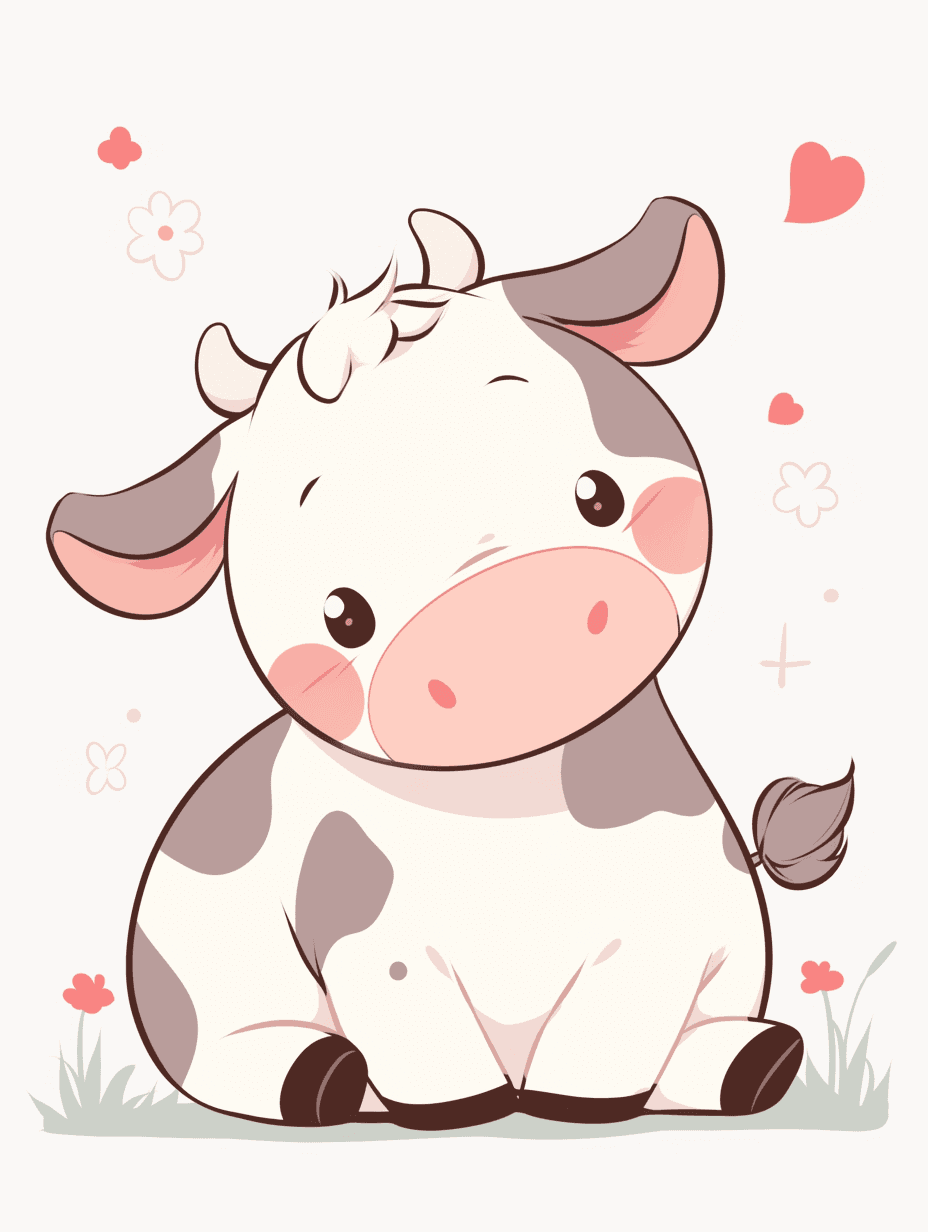 Cow Sprint original repeating artwork