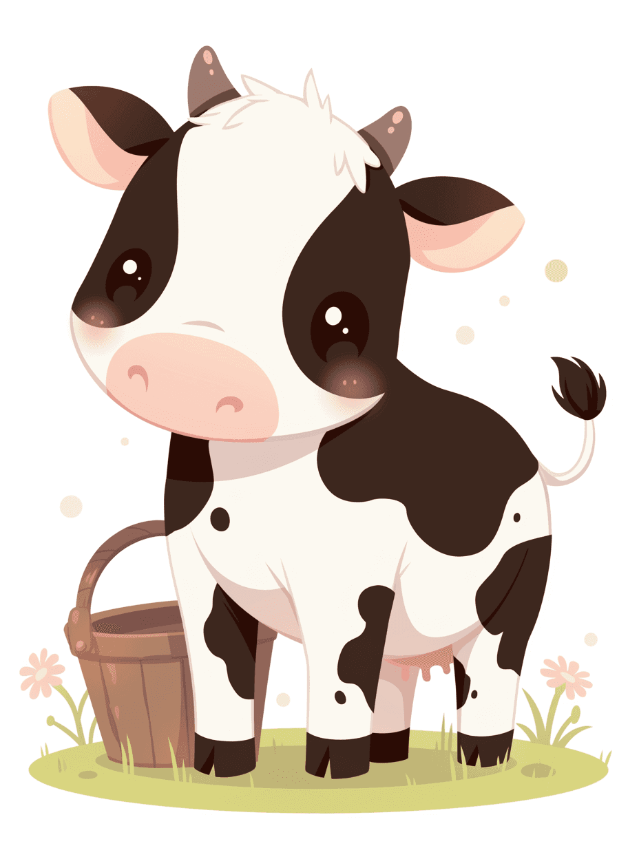 Cow Dash original repeating artwork