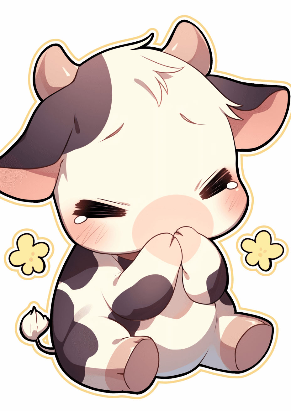 Cow Neon original repeating artwork
