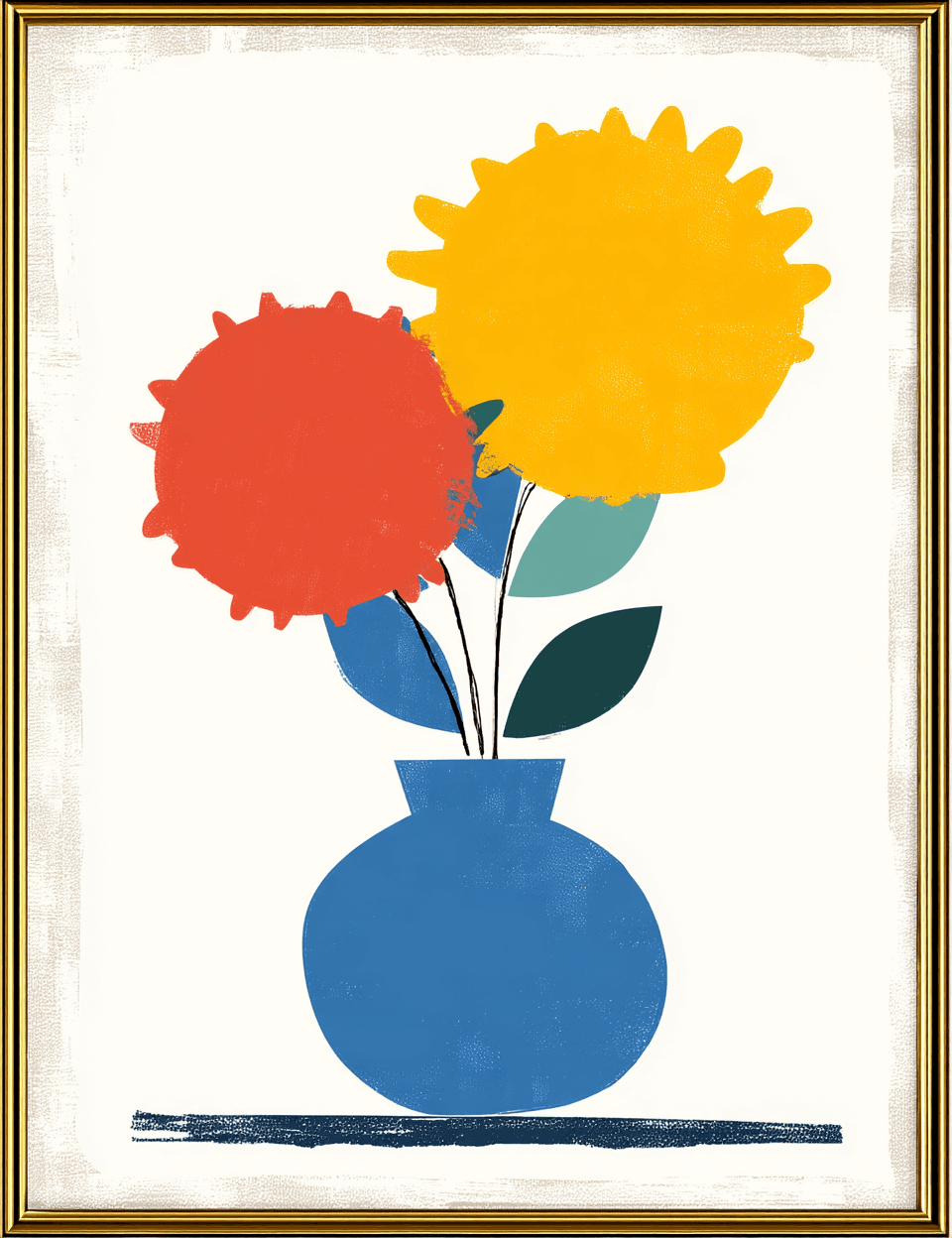 Vase Amber original repeating artwork