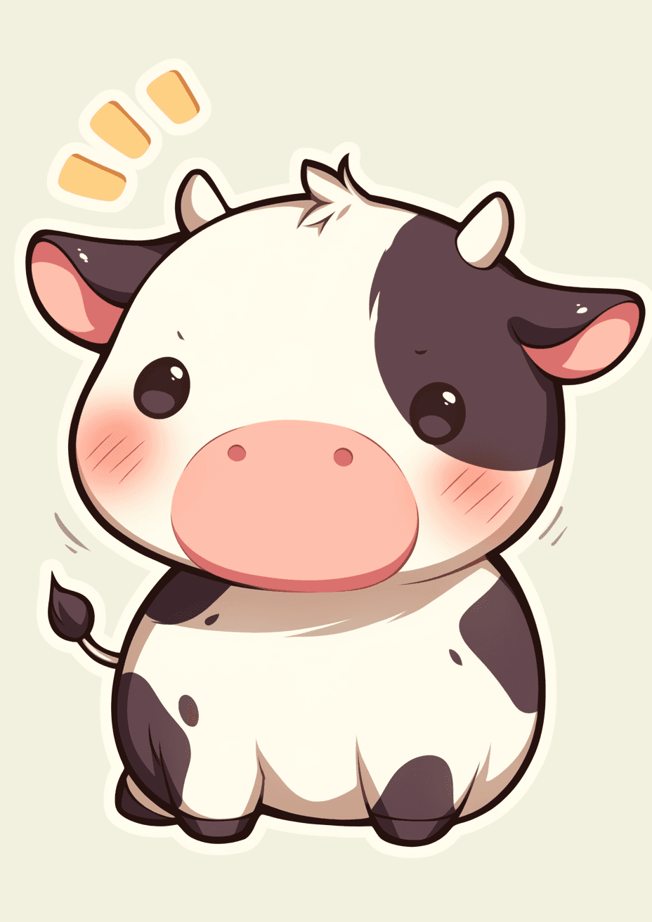 Cow Kick original repeating artwork