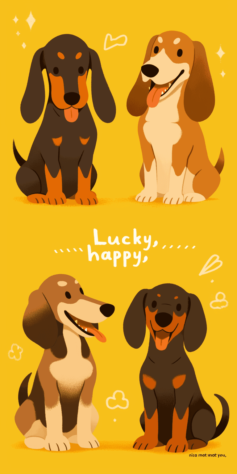 Dog Archive original repeating artwork