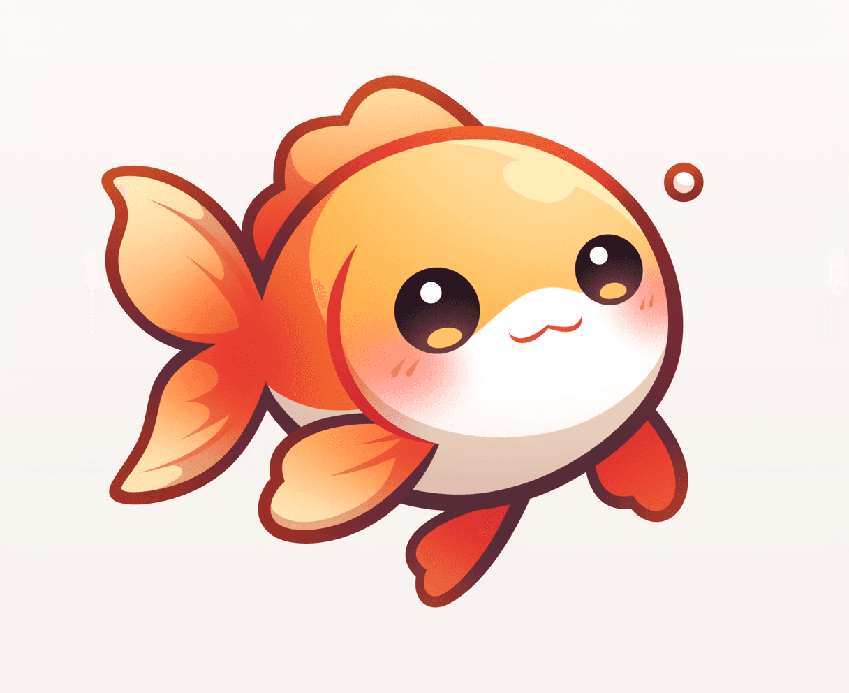 Fish Flip original repeating artwork