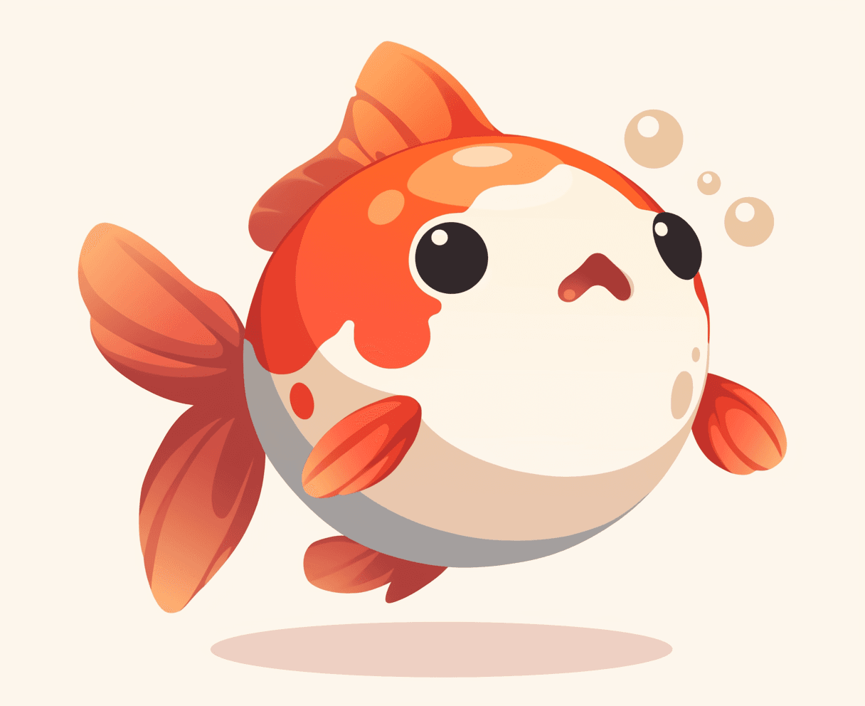 Fish Pop original repeating artwork