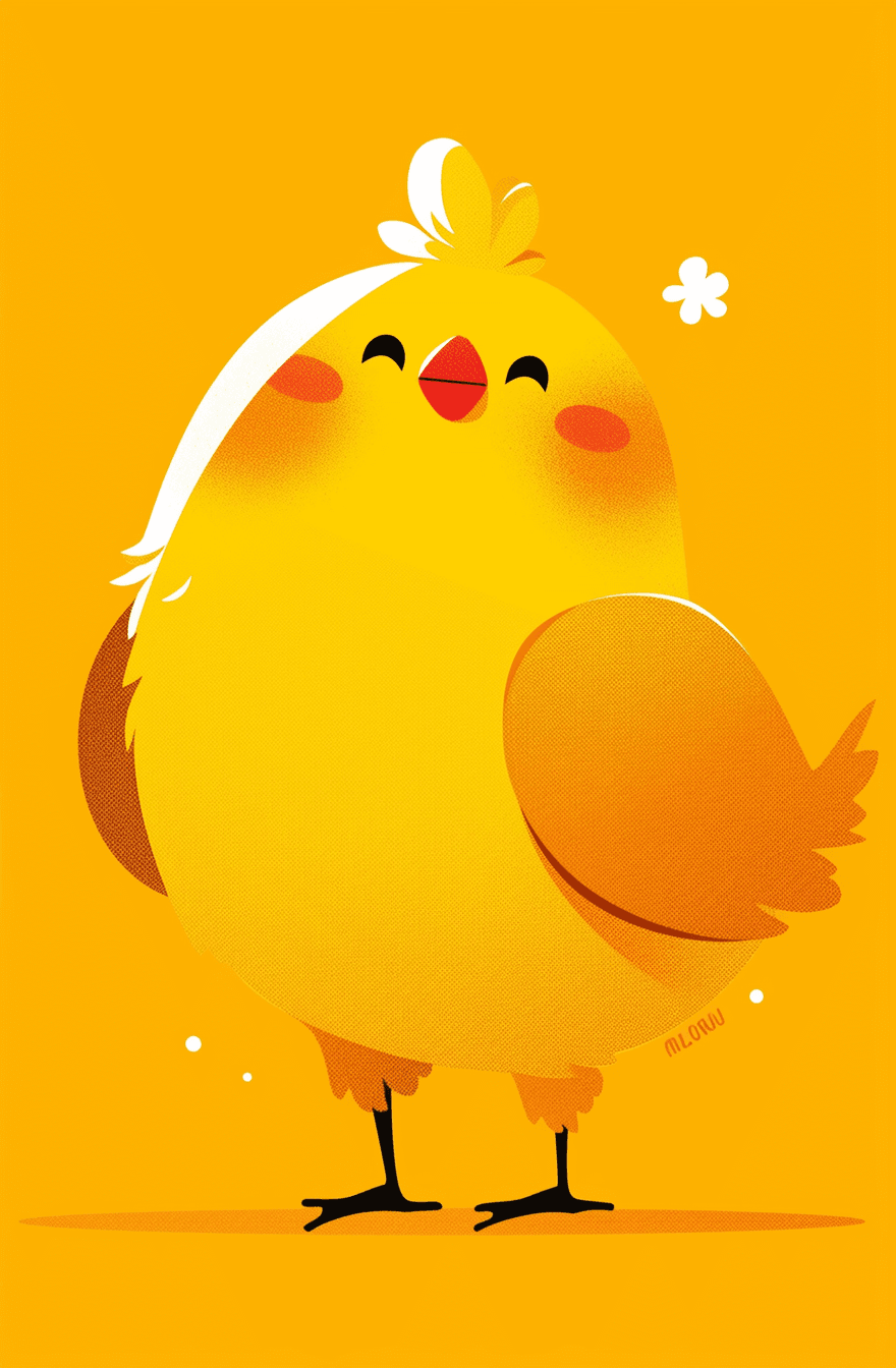 Chick 003 original repeating artwork